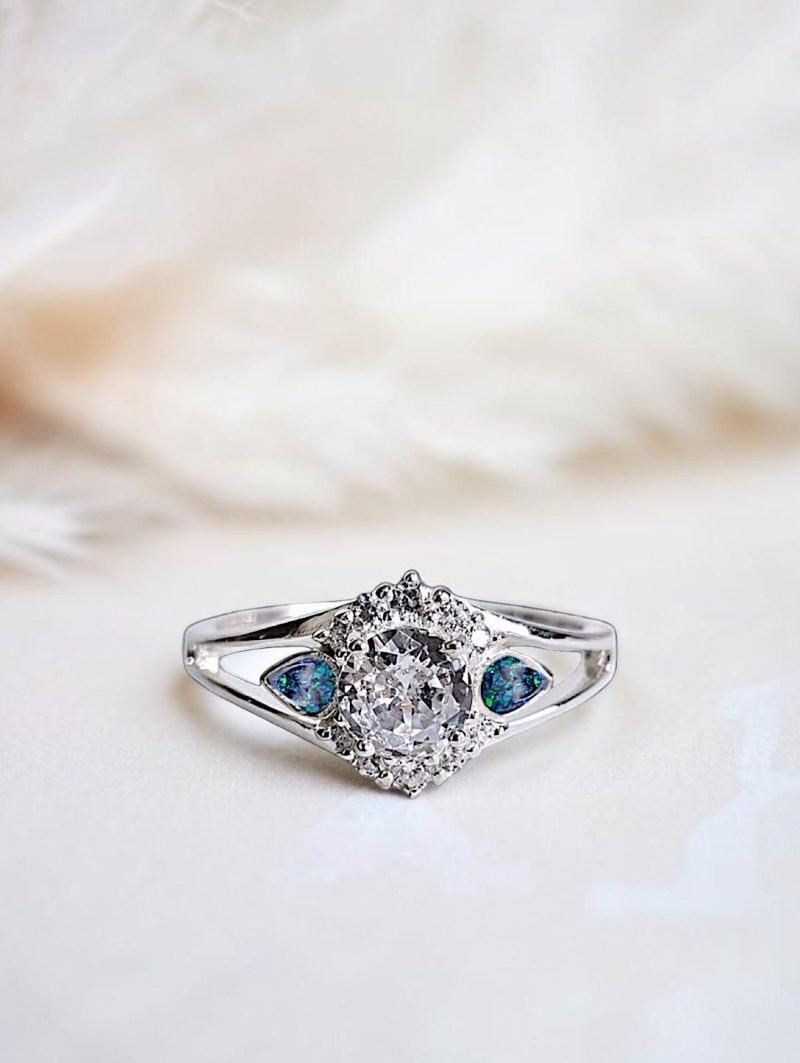 Twin Pear Memorial Ring