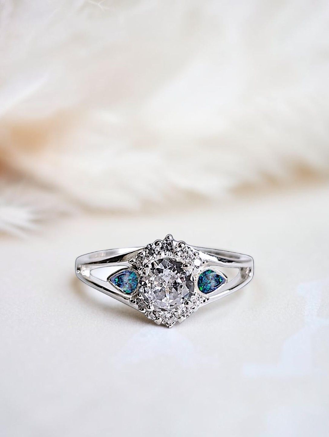 Twin Pear Memorial Ring
