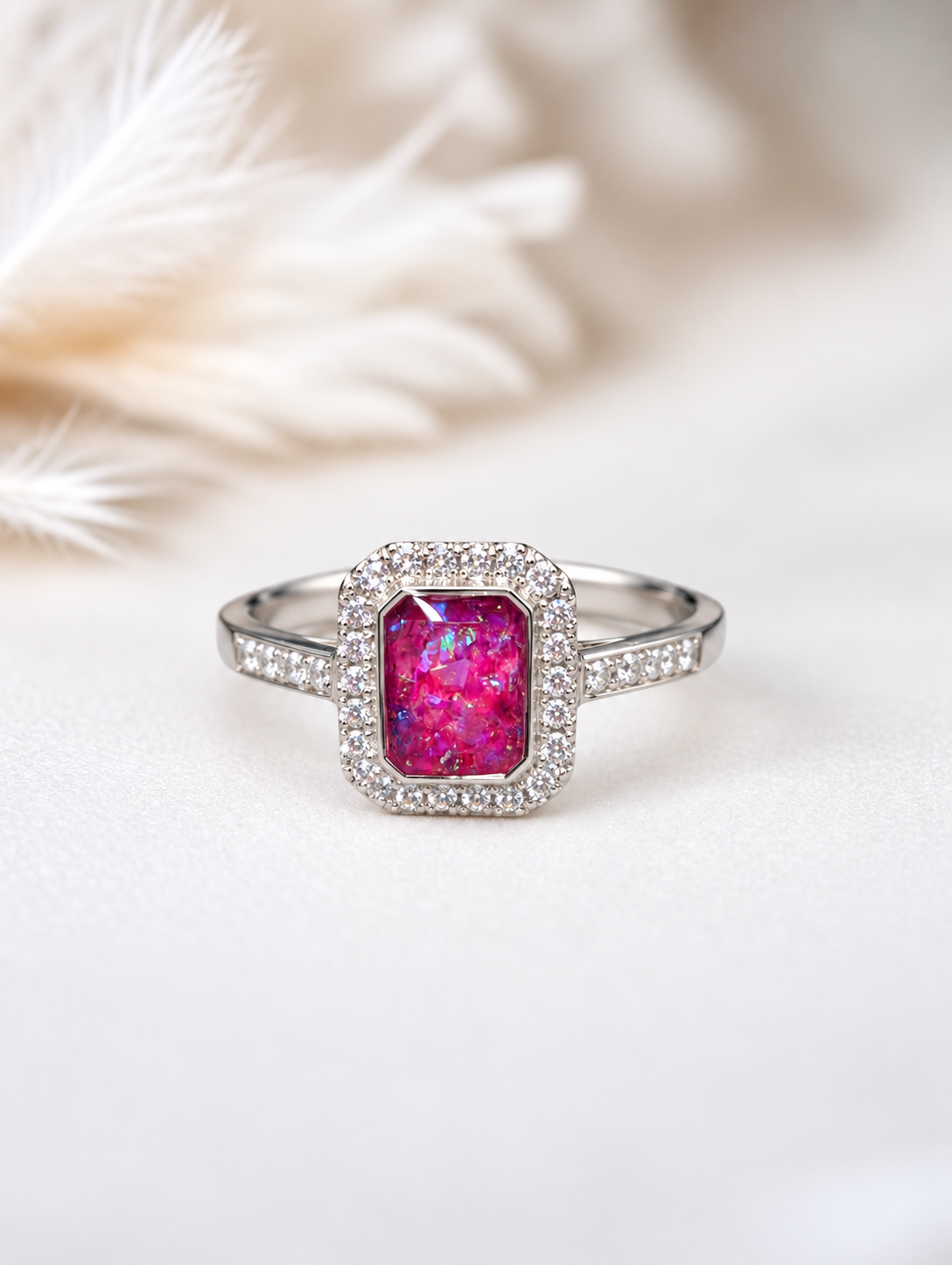 Regal Halo Memorial Ring