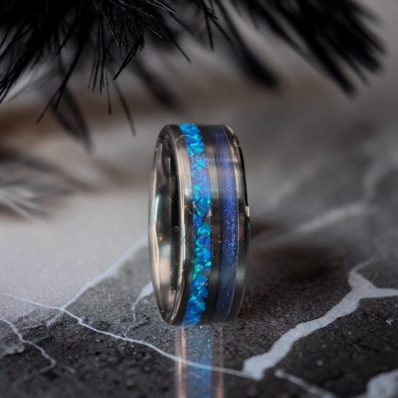 Midnight Double Memorial Ring