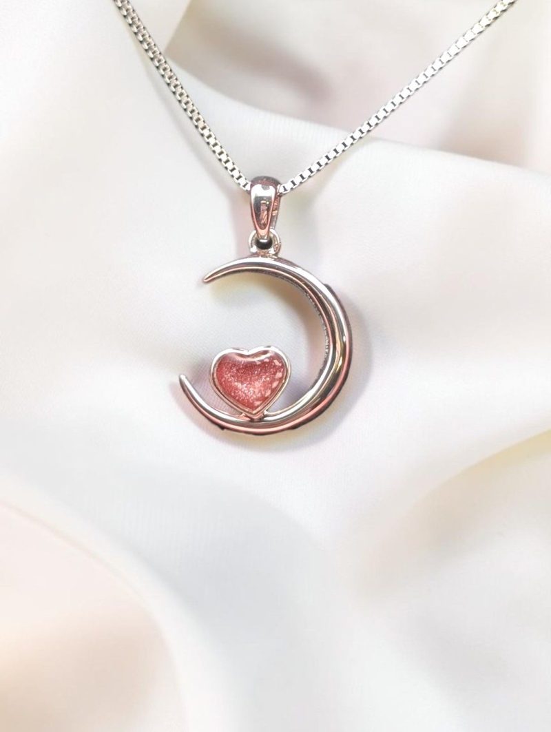 Love You to the Moon and Back Memorial Pendant